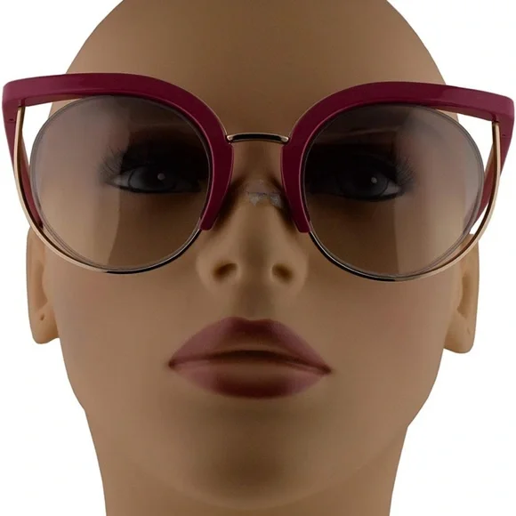 Ferrgamo Pink Cat Eye Sunglasses SF909S Funky Retro Designer